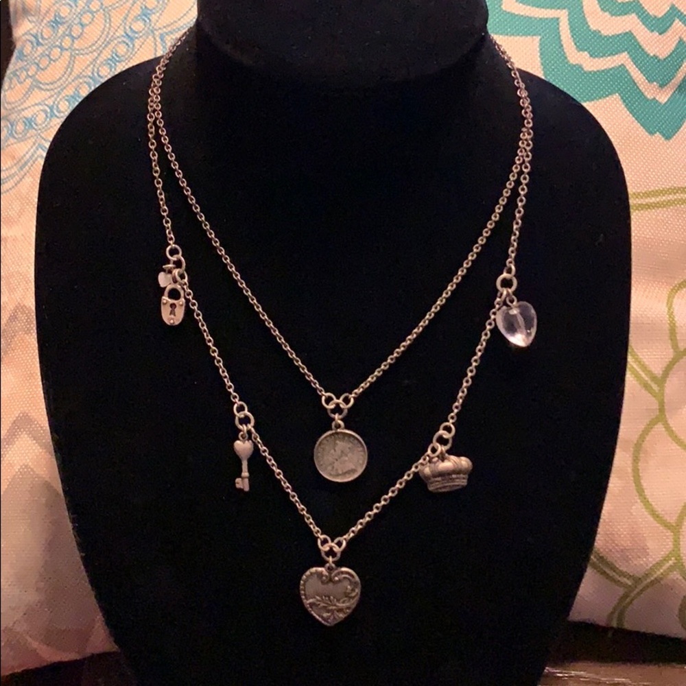 AEO Two Strand Charm Necklace